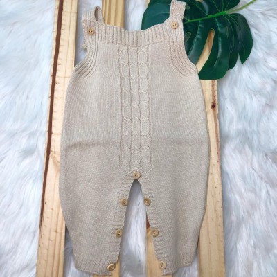 Jardineira de Linha Trança Areia Jardineira de Linha Trança Areia